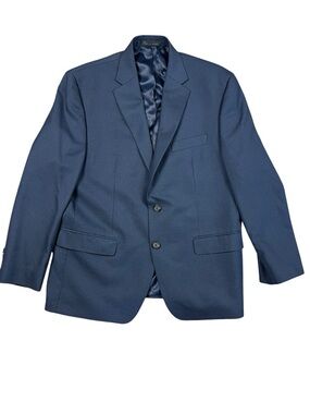 Ralph Lauren Blazer Jacket Men 42R Blue 2 Button Sport Coat